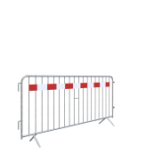 Barrier type E | with one 100 mm sensing strip, red / white foil, type RA2/B